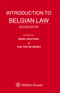 Cover image: Introduction to Belgian Law 2nd edition 9789041167040