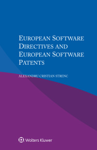 صورة الغلاف: European Software Directives and European Software Patents 9789041187505