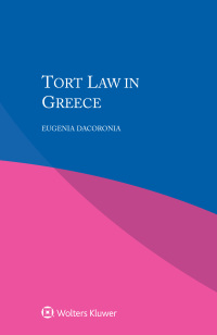 Omslagafbeelding: Tort Law in Greece 9789041190567