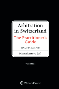 Cover image: Arbitration in Switzerland 2nd edition 9789041192370