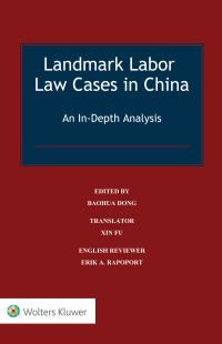 Cover image: Landmark Labor Law Cases in China 9789041195494