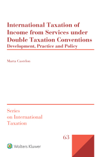Cover image: International Taxation of Income from Services under Double Taxation Conventions 9789041195944