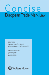 Omslagafbeelding: Concise European Trade Mark Law 1st edition 9789041195975
