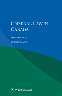 Cover image: Criminal Law in Canada 3rd edition 9789041196262