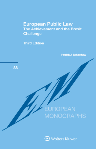 Cover image: European Public Law 3rd edition 9789041197511