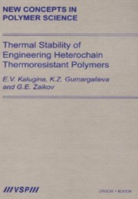 Cover image: Thermal Stability of Engineering Heterochain Thermoresistant Polymers 1st edition 9789067644174