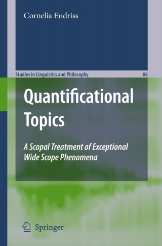 Cover image: Quantificational Topics 9789048184880