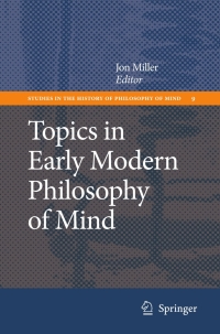 Cover image: Topics in Early Modern Philosophy of Mind 1st edition 9789048123803