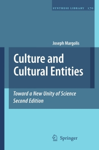 Cover image: Culture and Cultural Entities - Toward a New Unity of Science 2nd edition 9789048185054