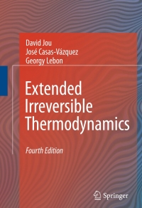 Imagen de portada: Extended Irreversible Thermodynamics 4th edition 9789048130733