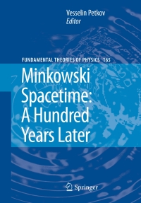 Cover image: Minkowski Spacetime: A Hundred Years Later 1st edition 9789048134748