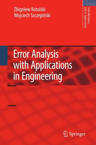 Omslagafbeelding: Error Analysis with Applications in Engineering 9789048135691
