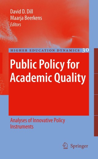 Cover image: Public Policy for Academic Quality 1st edition 9789048137534