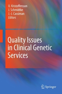 Cover image: Quality Issues in Clinical Genetic Services 9789048139187