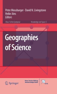 Imagen de portada: Geographies of Science 1st edition 9789048186105