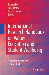 Immagine di copertina: International Research Handbook on Values Education and Student Wellbeing 9789048186747
