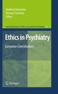 Cover image: Ethics in Psychiatry 1st edition 9789048187201