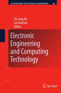 表紙画像: Electronic Engineering and Computing Technology 9789048187751