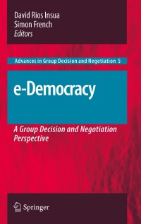 Cover image: e-Democracy 1st edition 9789048190447