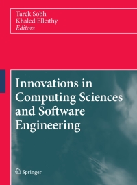 Cover image: Innovations in Computing Sciences and Software Engineering 1st edition 9789048191116