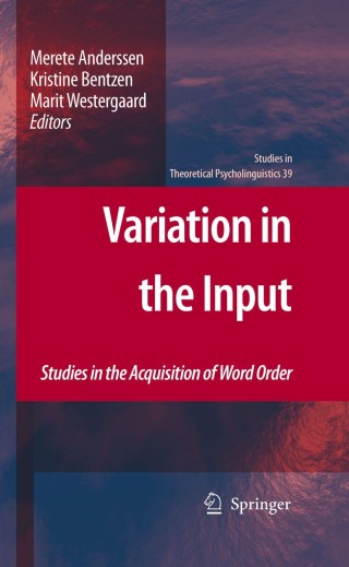 Titelbild: Variation in the Input 1st edition 9789048192069