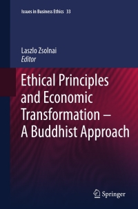 Titelbild: Ethical Principles and Economic Transformation - A Buddhist Approach 9789048193097