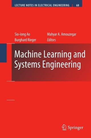 Cover image: Machine Learning and Systems Engineering 9789048194186