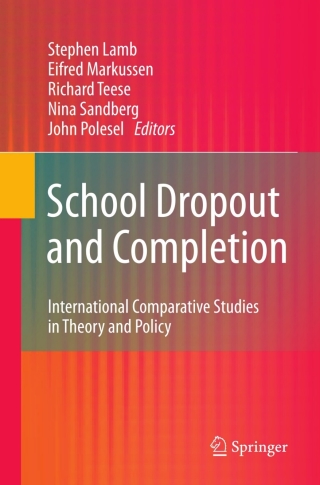 Imagen de portada: School Dropout and Completion 9789048197620