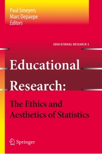 Imagen de portada: Educational Research - the Ethics and Aesthetics of Statistics 9789048198726