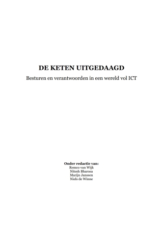 Cover image: De keten uitgedaagd 1st edition 9789051995343
