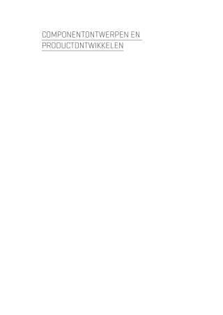 Cover image: Componentontwerpen en Productontwikkelen 1st edition 9789051995381