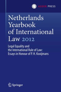 Imagen de portada: Netherlands Yearbook of International Law 2012 9789067049146