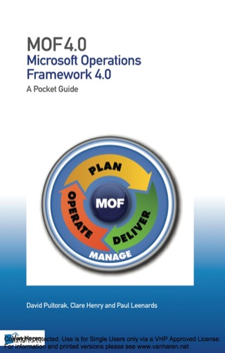 Cover image: Microsoft Operations Framework 4.0
