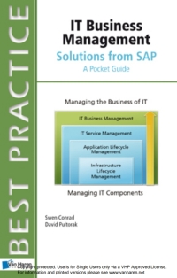 Cover image: IT Business Management: Solutions from SAP - A Pocket Guide 1st edition 9789087536206