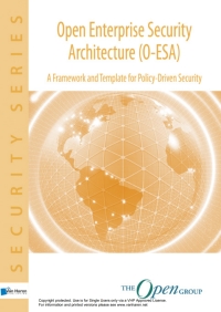 Cover image: Open Enterprise Security Architecture O-ESA 1st edition 9789087536725