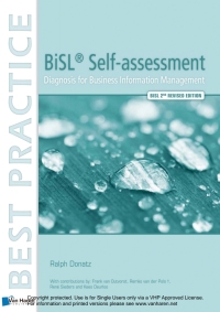 Cover image: BiSL® Self-assessment  -diagnosis for business information management - 2nd revised edition 1st edition 9789087537395