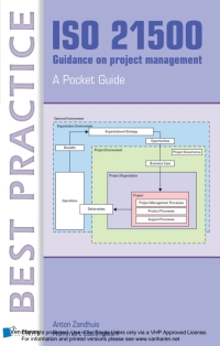 表紙画像: ISO 21500 Guidance on project management - A Pocket Guide 1st edition 9789087538095