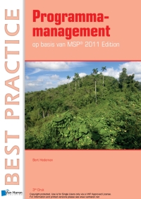 Immagine di copertina: Programmamanagement op basis van MSP® 2011 Edition 3rd edition 9789087536916