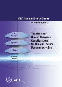 Omslagafbeelding: Training and Human Resource Considerations for Nuclear Facility Decommissioning 9789201267214