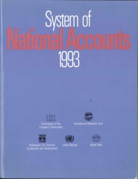 Cover image: System of National Accounts 1993 9789211613520