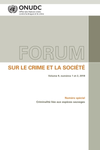 Omslagafbeelding: Forum sur le crime et la société Volume 9, numéros 1 et 2, 2018 9789210041683