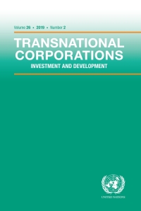 Imagen de portada: Transnational Corporations Vol.26 No.2 9789211129595