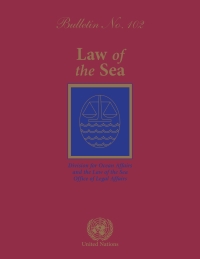 Omslagafbeelding: Law of the Sea Bulletin, No. 102 9789211303889