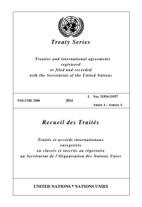 Cover image: Treaty Series 2988/Recueil des Traités 2988 9789219009646