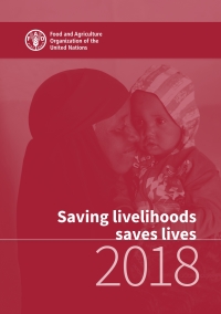 Omslagafbeelding: Saving Livelihoods Saves Lives 2018 9789251314548