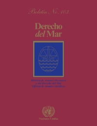 Imagen de portada: Derecho del mar Boletín, No. 103 9789210047975