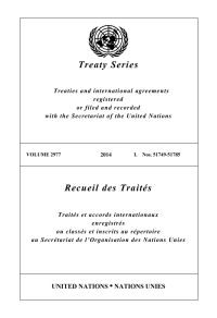Cover image: Treaty Series 2977/Recueil des Traités 2977 9789219009721