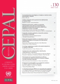 Cover image: Revista de la CEPAL No. 130, Abril 2020 9789211220636