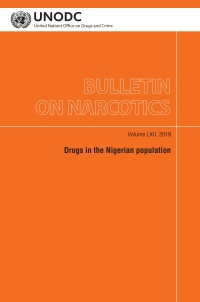 Omslagafbeelding: Bulletin on Narcotics, Volume LXII, 2019 9789211483468