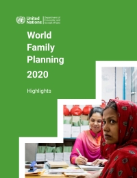 Imagen de portada: World Family Planning 2020: Highlights 9789211483482